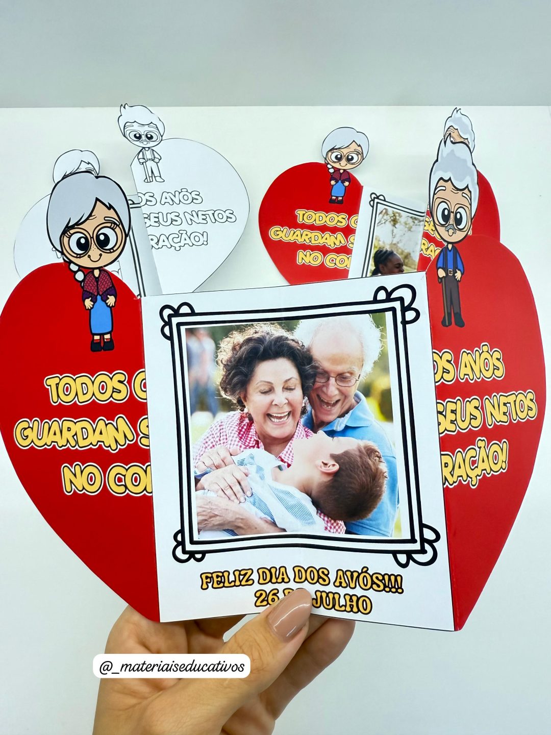 CARTÃO CORAÇÃO DOS AVÓS - Imagem 2
