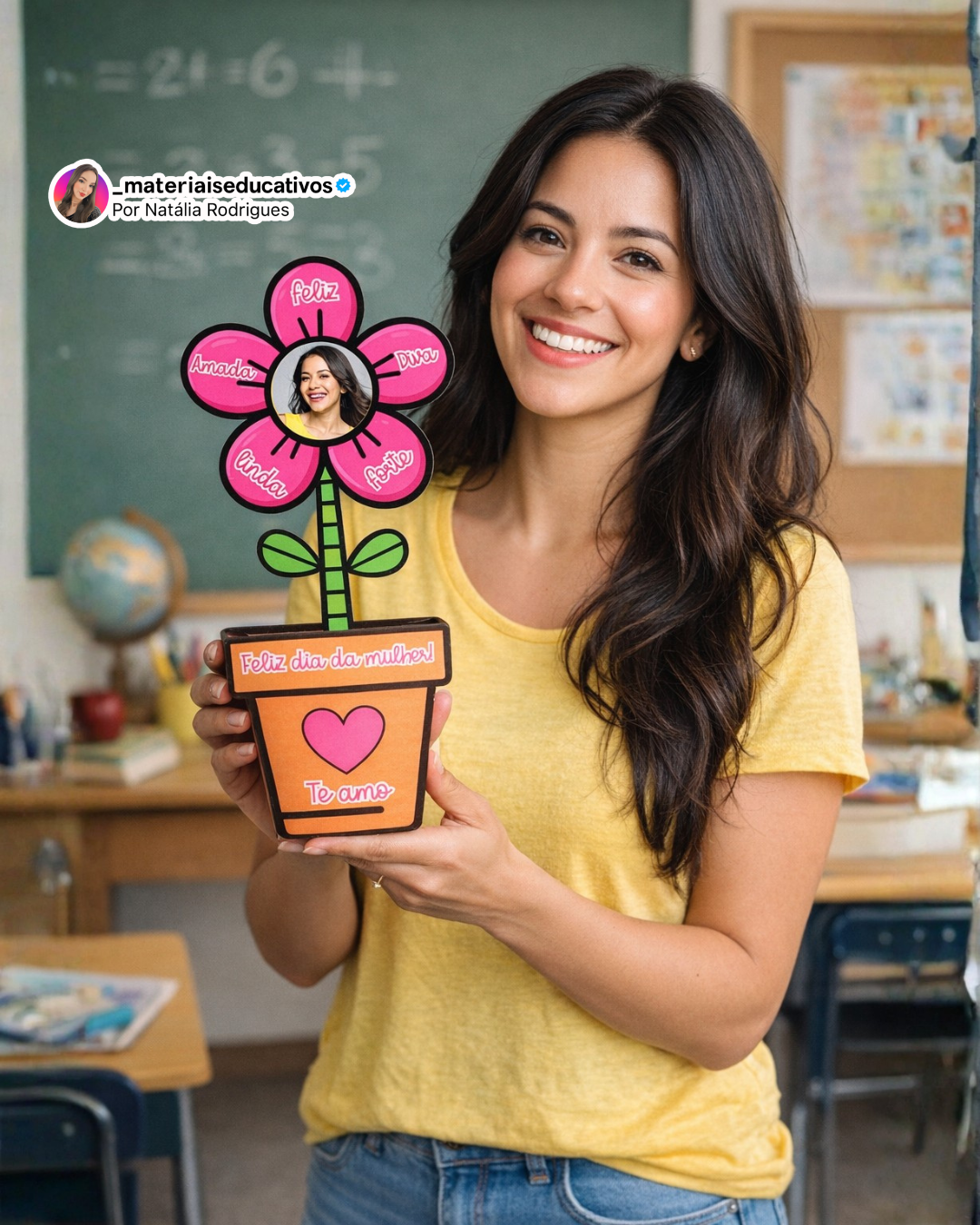 JARRO DE FLOR DIA DA MULHER