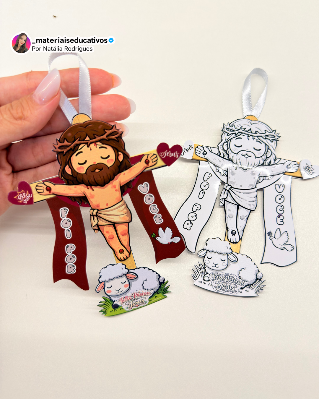 LEMBRANCINHA CRUZ SAGRADA PÁSCOA CRISTÃ