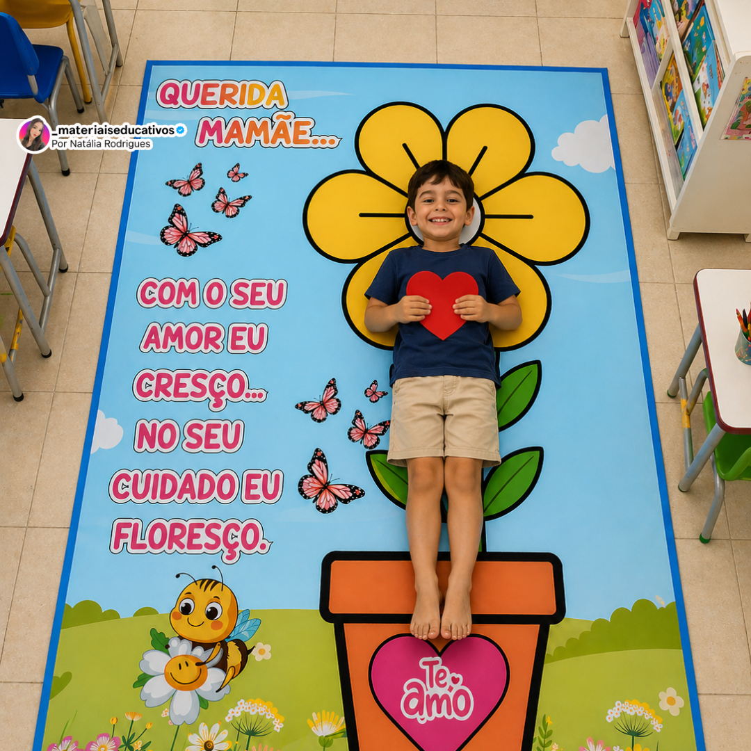 TAPETE FLOR DIA DAS MÃES