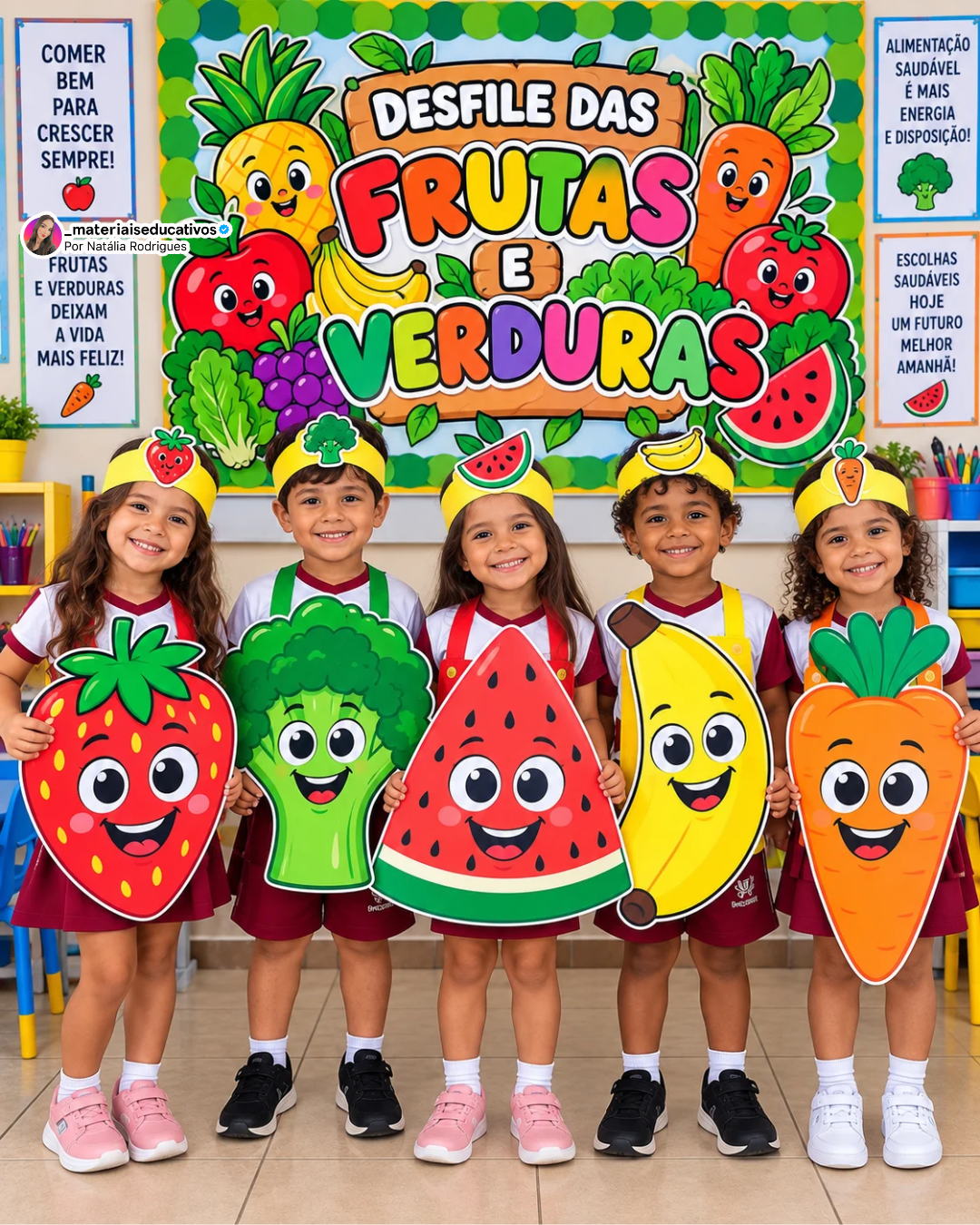 KIT DESFILE DAS FRUTAS E VERDURAS