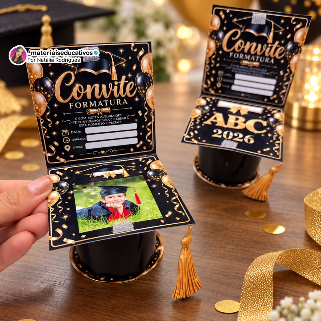 CONVITE DE FORMATURA NO CAPELO