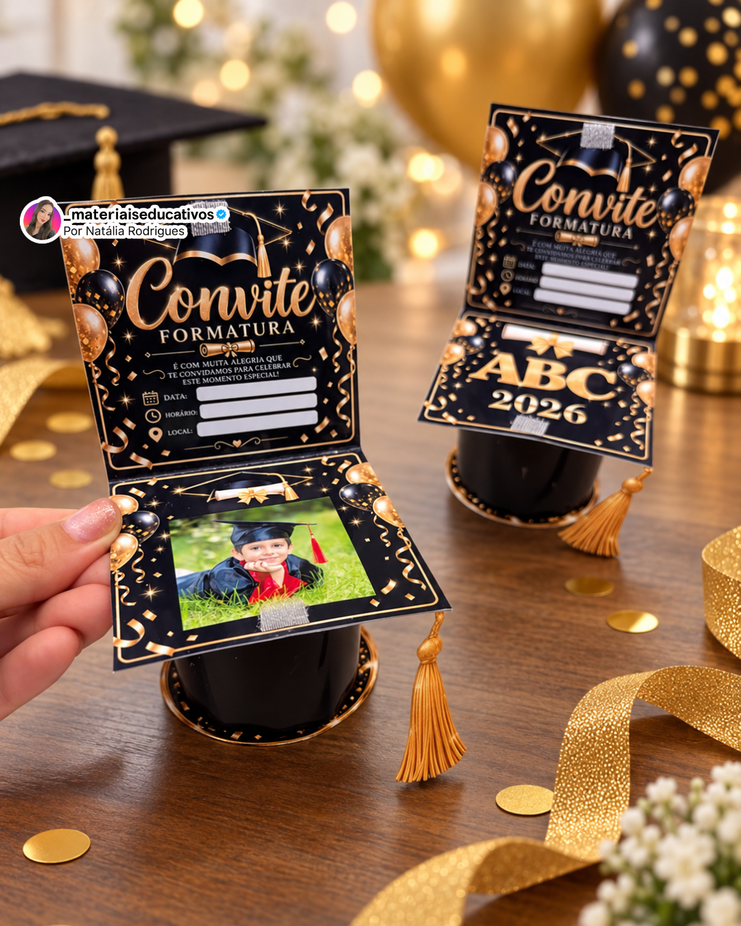 CONVITE DE FORMATURA NO CAPELO